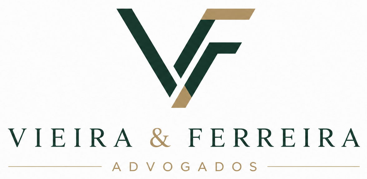 Logo Vieira & Ferreira — Monograma Contemporâneo