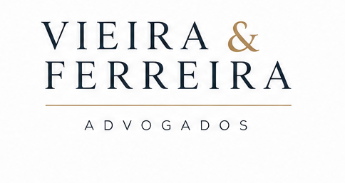 Logo Vieira & Ferreira — Wordmark Duas Linhas