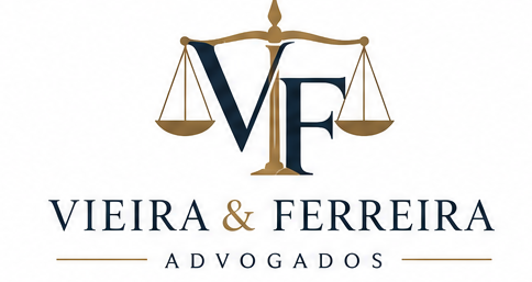 Logo Vieira & Ferreira — Monograma com Balança