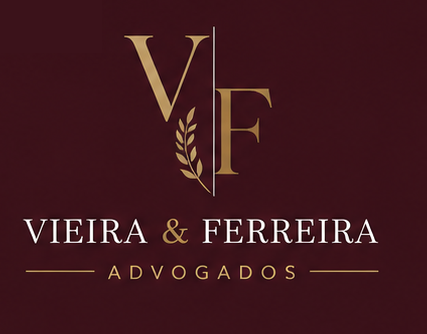 Logo Vieira & Ferreira — Monograma em Bordô