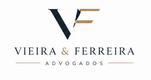 Logo Vieira & Ferreira — Pena com Monograma